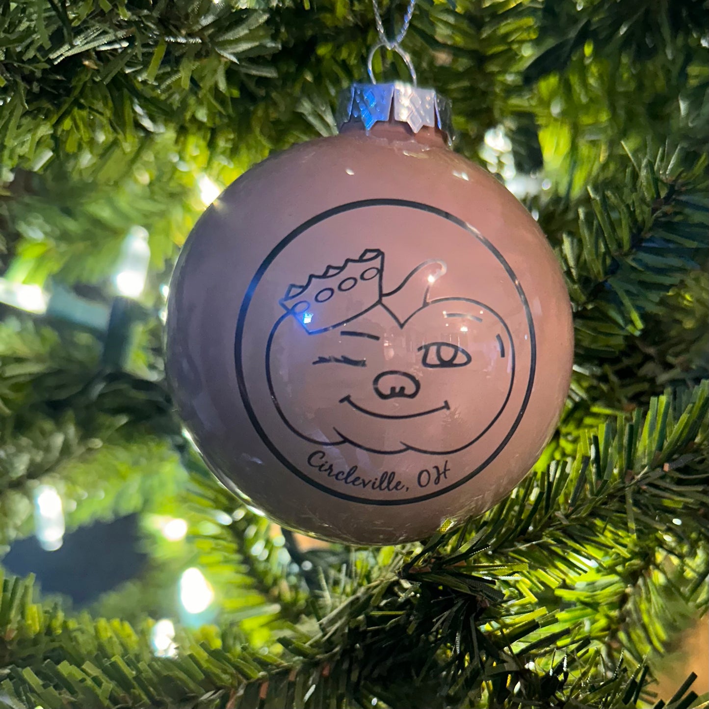 Winky Glass Ornament