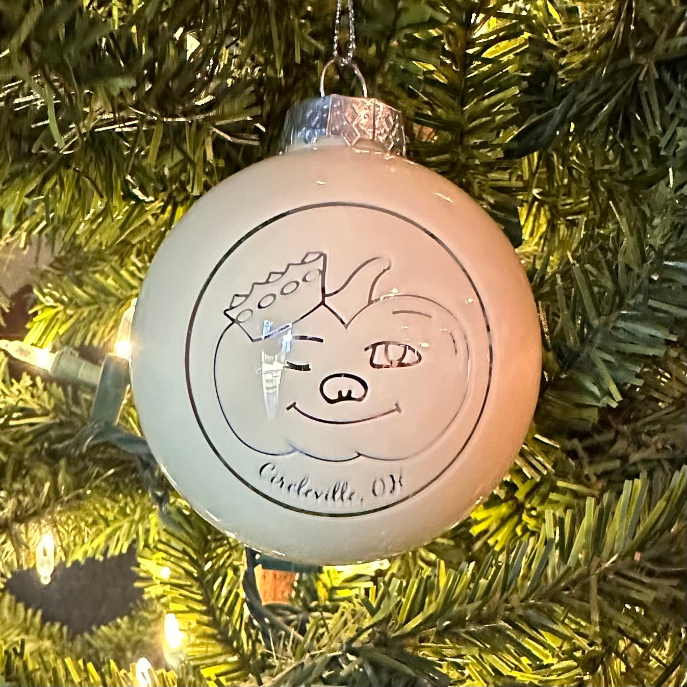 Winky Glass Ornament