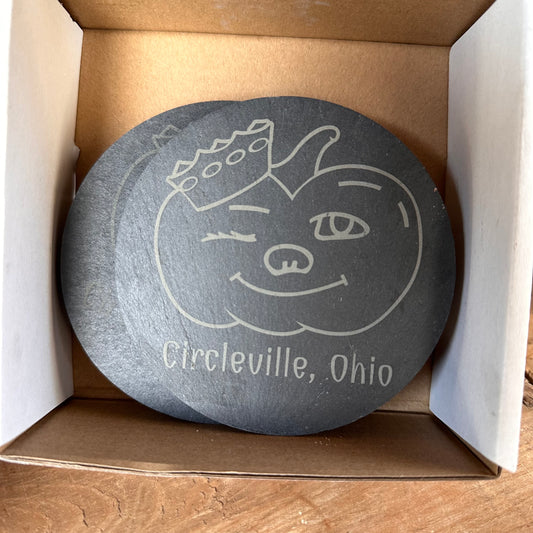 Slate coaster set